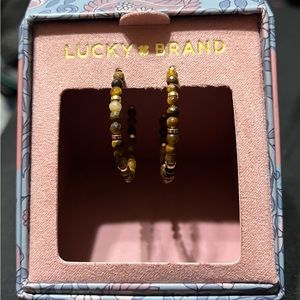 Lucky Brand Brown Beaded Earrings